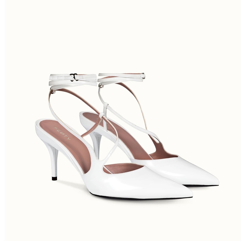 FENTY Date Night White Pumps